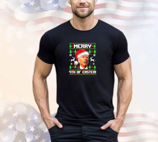 Official Santa Joe Biden merry 4th of easter Christmas shirt