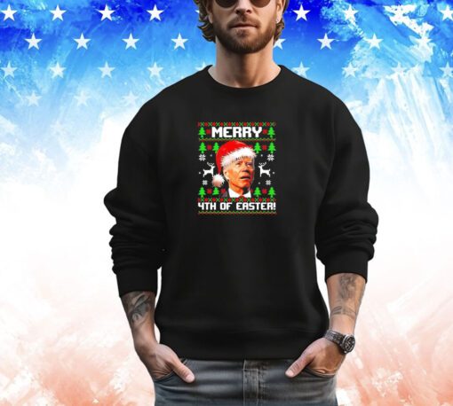 Official Santa Joe Biden merry 4th of easter Christmas shirt