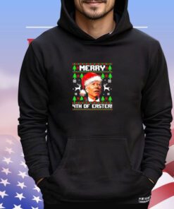 Official Santa Joe Biden merry 4th of easter Christmas shirt