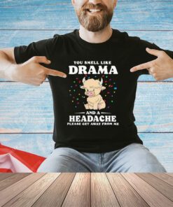 Official you smell like drama and a headache please get away from me shirt