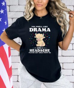 Official you smell like drama and a headache please get away from me shirt