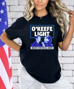 O’keefe light beer for real men shirt