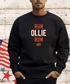 Oklahoma State Cowboys football run ollie run T-shirt