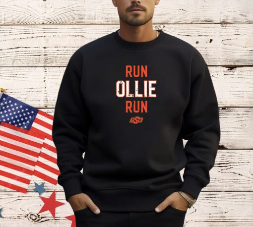 Oklahoma State Cowboys football run ollie run T-shirt