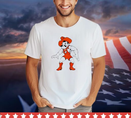 Oklahoma State Cowboys football wrestling Pete mascot shirt