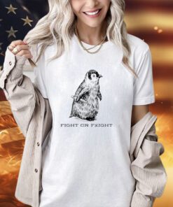 Penguin knife fight or flight T-shirt