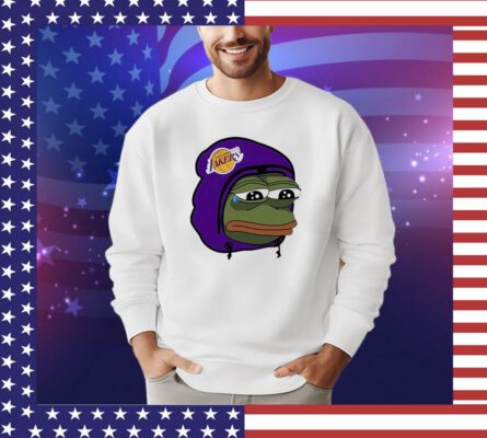 Pepe Frog Los Angeles Lakers sad shirt
