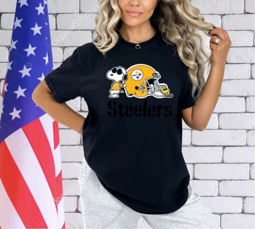 Pittsburgh Steelers Snoopy And Woodstock T-shirt