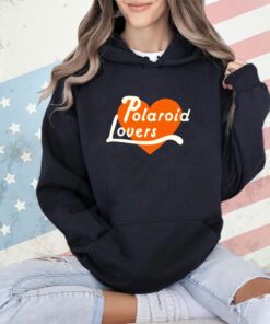 Polaroid lovers heart logo shirt