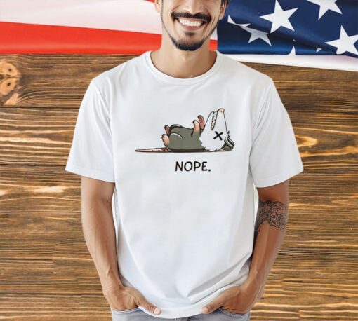 Possum nope cartoon T-shirt