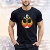 Rebel alliance featuring the millennium falcon and two x-wings shirt
