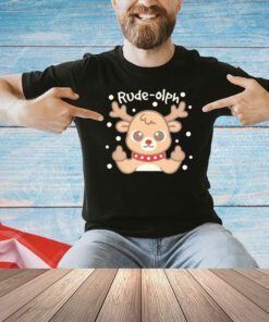 Reindeer rude olph Christmas T-shirt