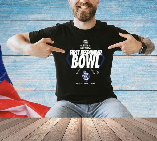 Rice Owls 2023 Servpro F1rst Responder Bowl Gerald J Ford Stadium T-shirt