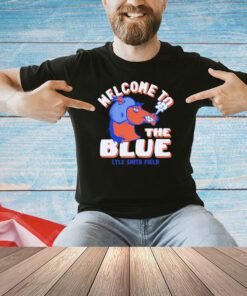 Royal Boise State Broncos Welcome To The Blue Lyle Smith Field T-shirt