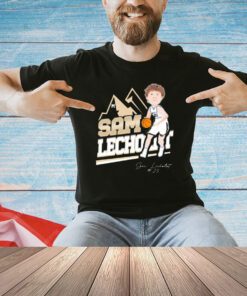 Sam Lecholat 2023-2024 basketball baseball cartoon T-shirt