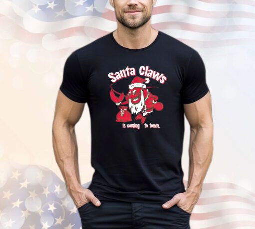 Santa Claws is coming to town Christmas shirt