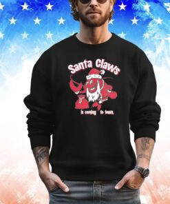 Santa Claws is coming to town Christmas shirt