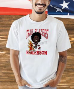 Scoot Henderson Portland Trail Blazers Caricature T-shirt