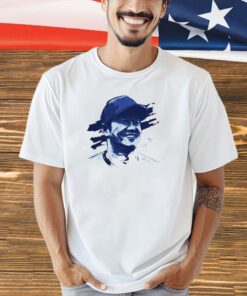 Shohei Ohtani Los Angeles Dodgers baseball sketch vintage signature T-shirt