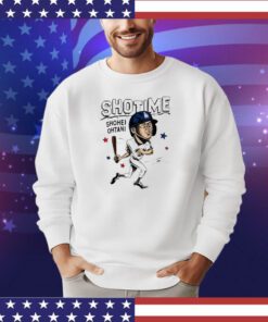 Shohei Ohtani Los Angeles Dodgers homage cartoon signature shirt