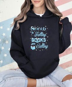 Snow is falling books are calling Christmas shirt