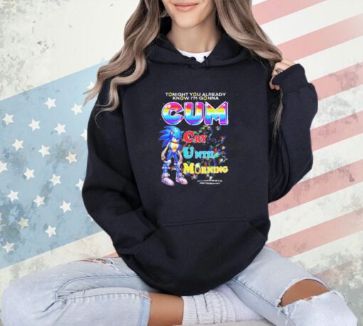 Sonic cum tonight you already know I’m gonna cum cry until morning T-shirt