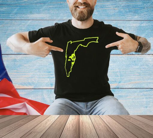 South Florida Bulls Florida map T-shirt