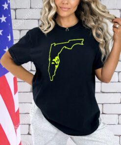 South Florida Bulls Florida map T-shirt