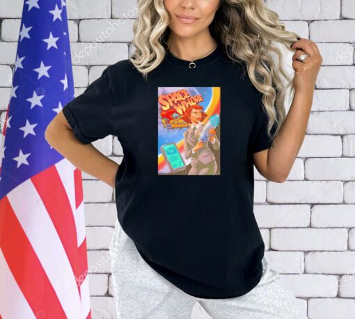 Space whore cartoon T-shirt