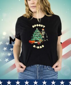 Spooky Xmas decorating the Christmas tree shirt