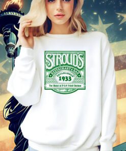 Stroud’s restaurant bar established 1933 The Home of PAN fried chicken vintage logo T-shirt