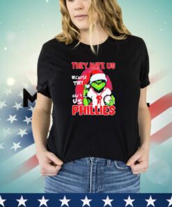 The Grinch they hate us because they ain’t us Philadelphia Phillies Christmas shirt