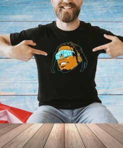 Tyreek Hill Miami Dolphins cheetah is here big face T-shirt