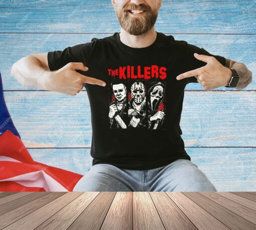 Michael Myers Jason Voorhees and Ghostface The Killers Halloween T-shirt