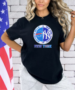 Buffalo Bills and New York Yankees Logo T-shirt