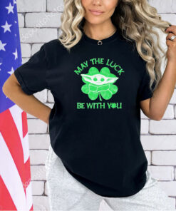 Baby Yoda may the luck be with you T-shirt