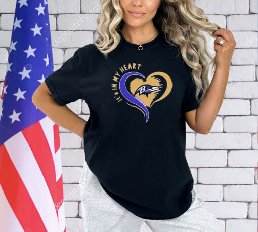 Baltimore Ravens it’s in my heart T-shirt