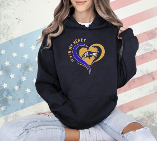 Baltimore Ravens it’s in my heart T-shirt