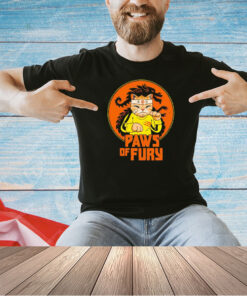 Bruce Lee X cat Paws of Fury T-shirt