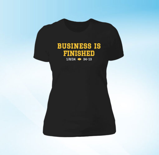 Business Is Finished Michigan 2023 National Champions Womens Shirt