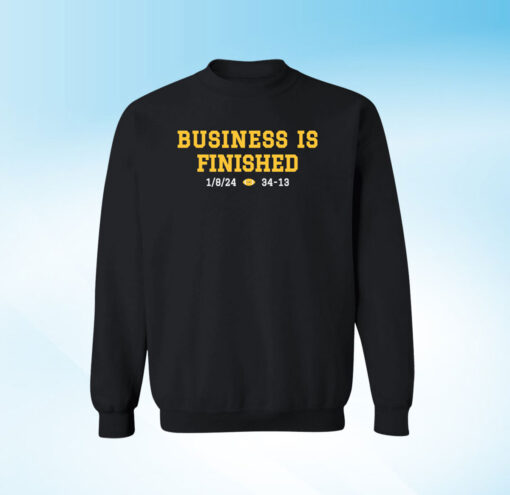 Business Is Finished Michigan 2023 National Champions Womens Shirt