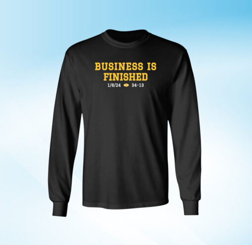 Business Is Finished Michigan 2023 National Champions Womens Shirt