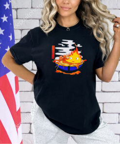 Calcifer in a bowl of hot ramen T-shirt