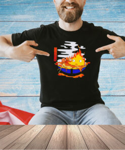 Calcifer in a bowl of hot ramen T-shirt