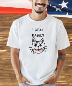 Cat I beat rabies T-shirt