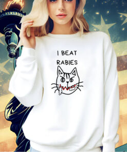 Cat I beat rabies T-shirt