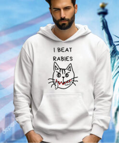 Cat I beat rabies T-shirt