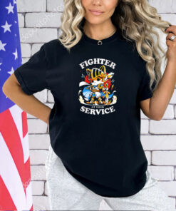Cat fighter at your service T-shirt
