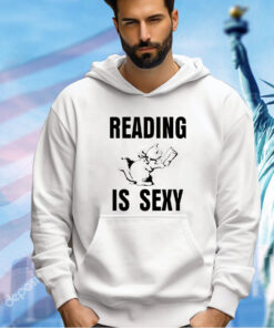 Cat reading is sexy T-shirt