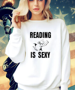 Cat reading is sexy T-shirt